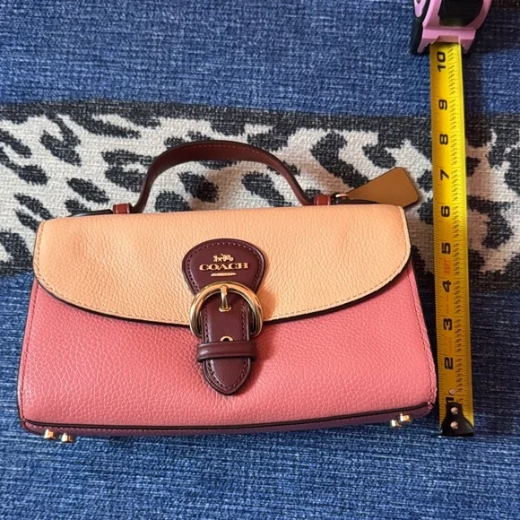 Coach Two-Tone Pink and Orange Satchel - Picture 5 of 5